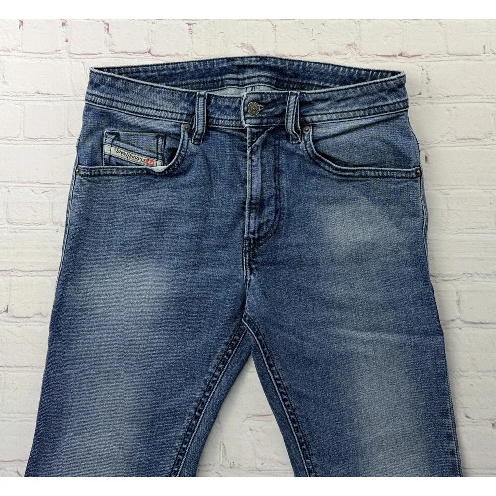 Diesel Mens Thommer Slim Jeans RE062 Blue Stretch Denim $250 Size 30x30 (30/30)